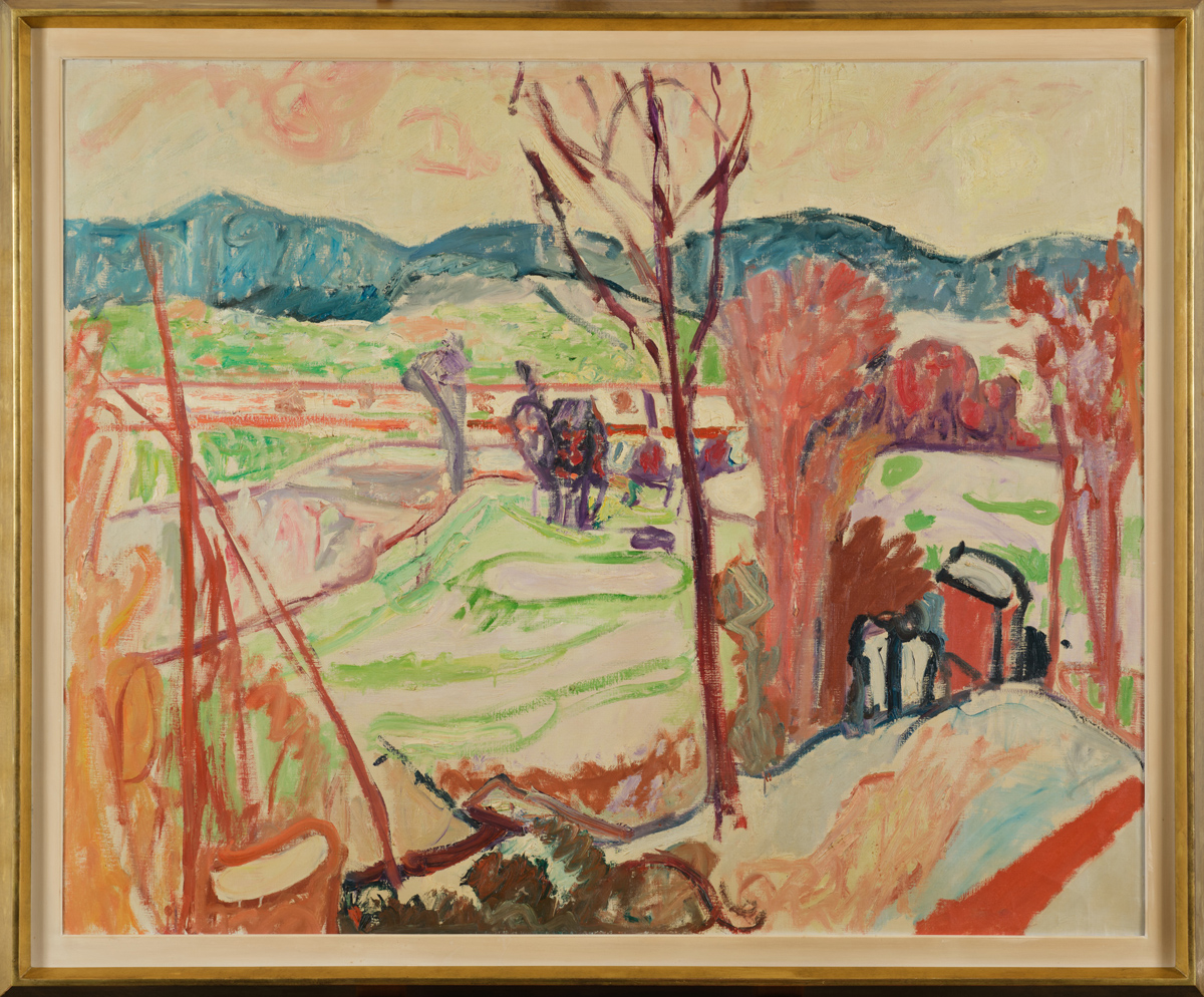 Max Gubler - Limmatlandschaft, Schneeschmelze Unterengstringen